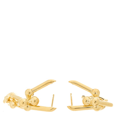 Tiffany 18K Yellow Gold HardWear Graduated Link Earrings 3 of 5