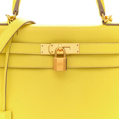 Hermes Evercolor Kelly Retourne 28 Lime 7 of 20