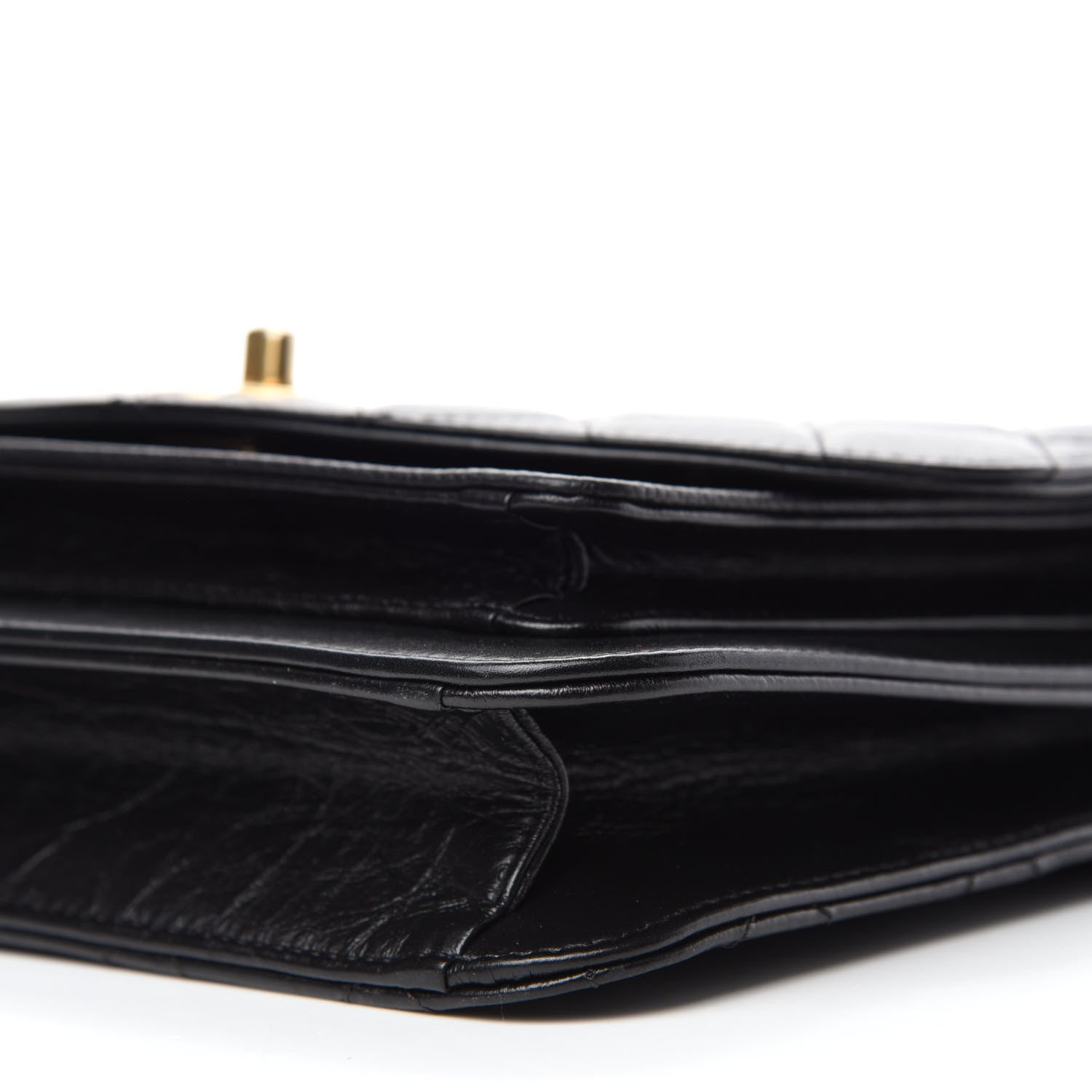 Chanel Calfskin Caviar Quilted Chain Handle Flap Black 7 of 12