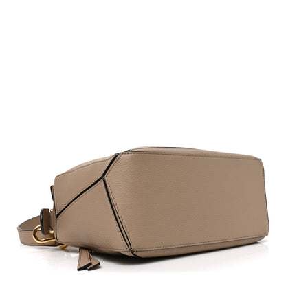 Loewe Grained Calfskin Small Puzzle Bag Sand 4 of 9
