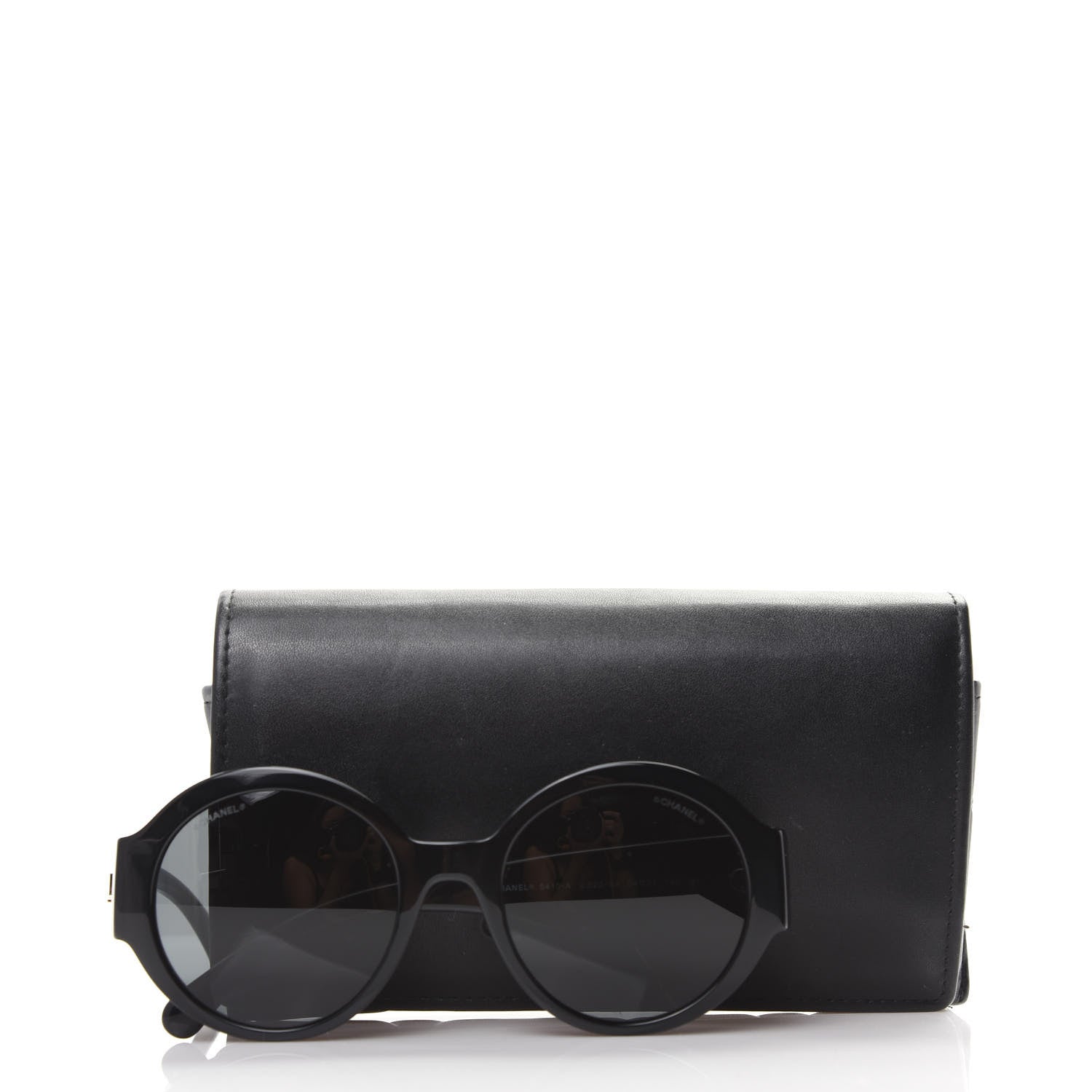 Chanel Acetate Polarized Round Sunglasses 5410 Black 8 of 8
