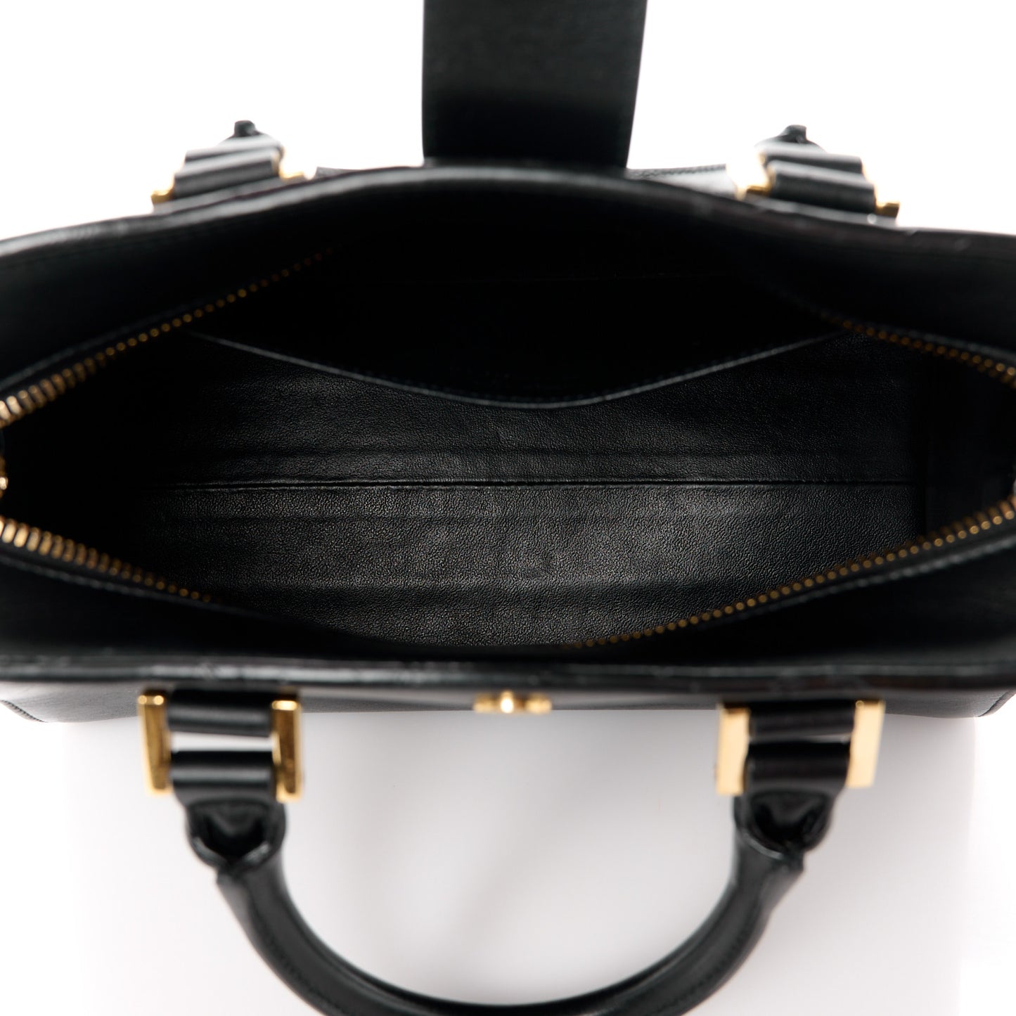 Calfskin Monogram Baby Cabas Black