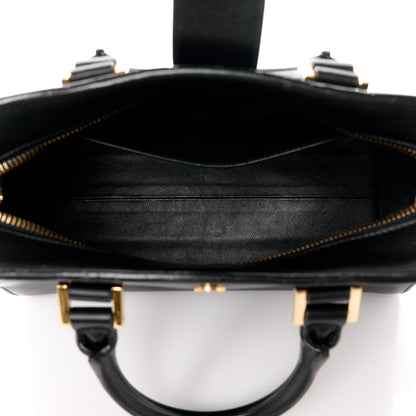 Saint Laurent Calfskin Monogram Baby Cabas Black 5 of 13