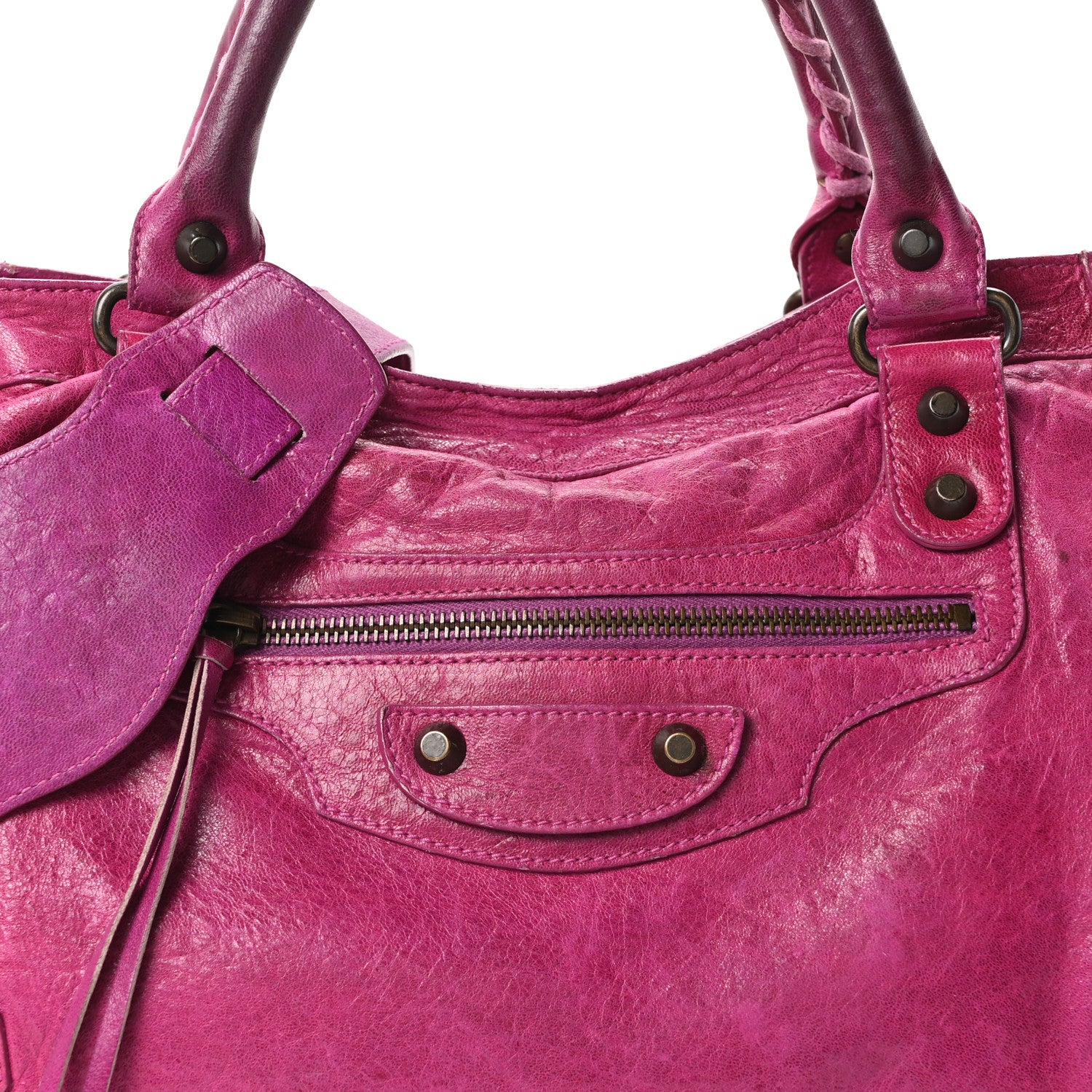 Balenciaga Chevre Classic Hardware City Magenta 9 of 11