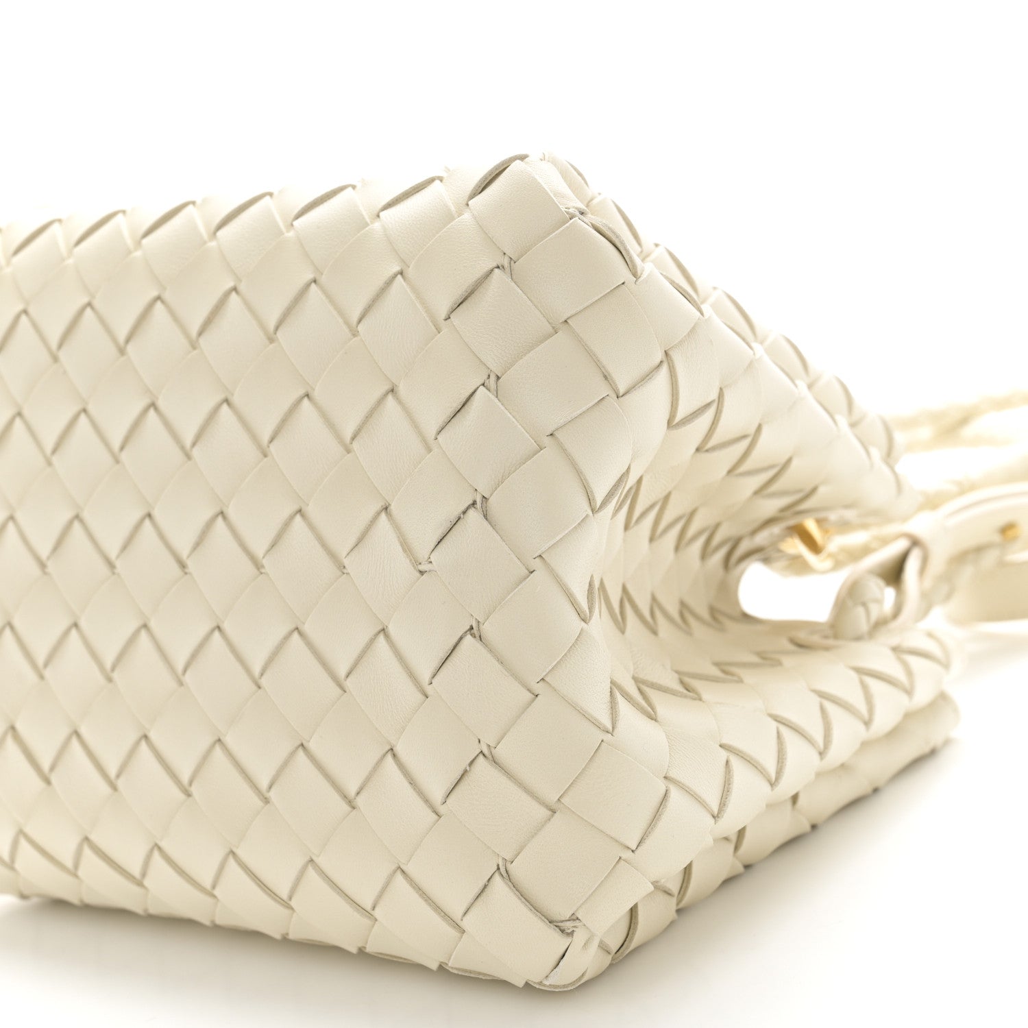 Bottega Veneta Nappa Intrecciato Small Parachute Shoulder Bag Sea Salt 10 of 10