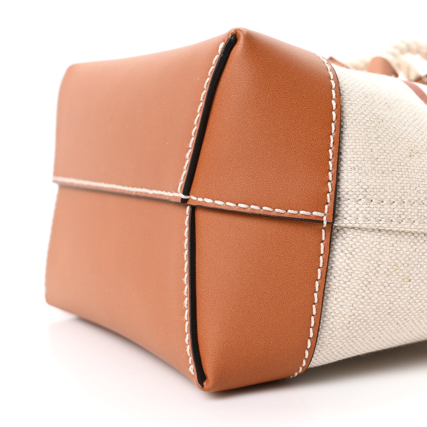 Canvas Supreme Monogram Reversible Bucket Bag Beige