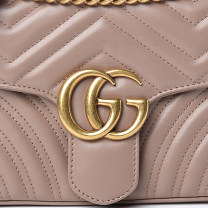 Gucci Calfskin Matelasse Small GG Marmont Shoulder Bag Porcelain Rose 8 of 10