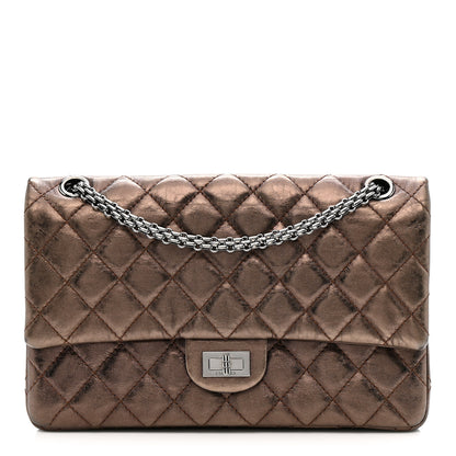 Chanel Metallic Aged Calfskin Quilted 2.55 Reissue 226 Flap Bronze 1 of 11