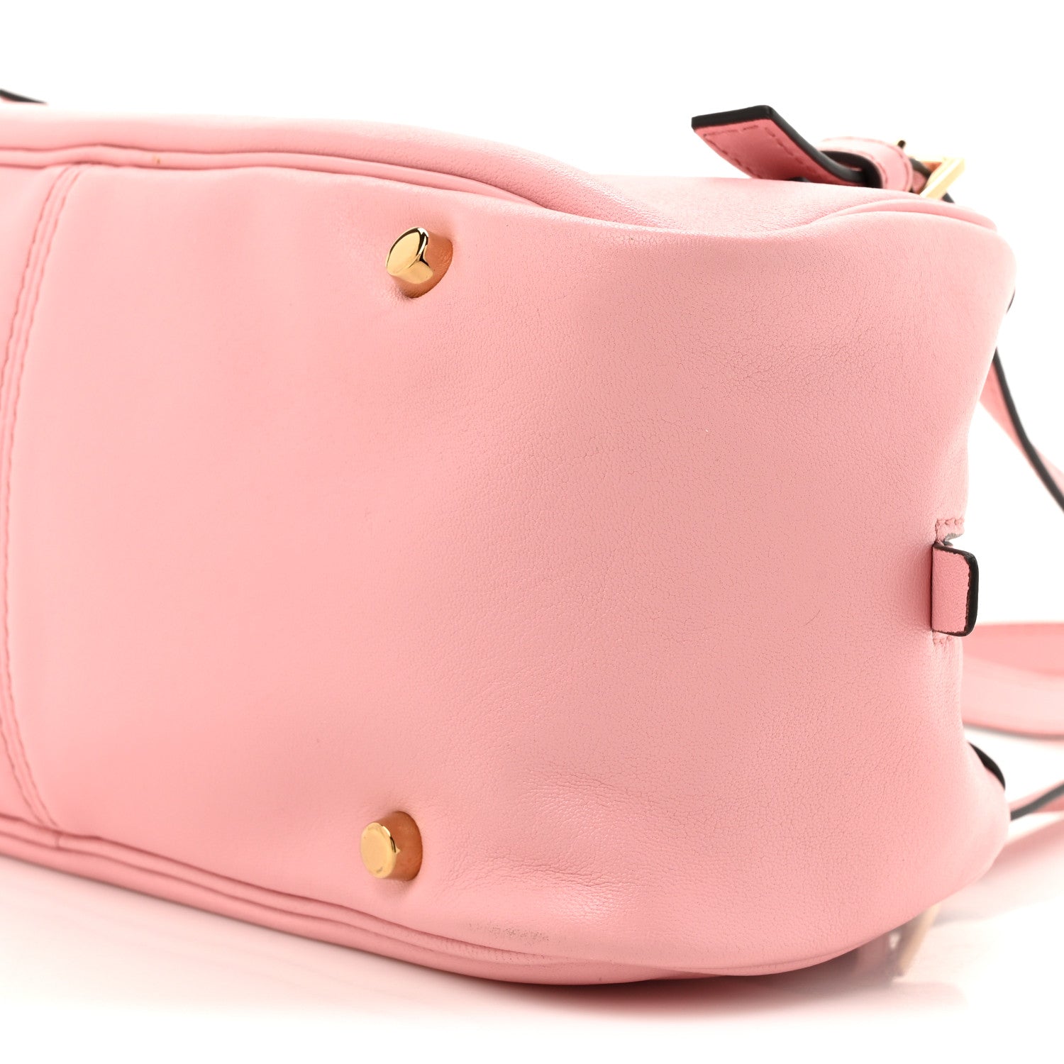 Versace Lambskin Tag Bowling Bag Light Pink 9 of 14