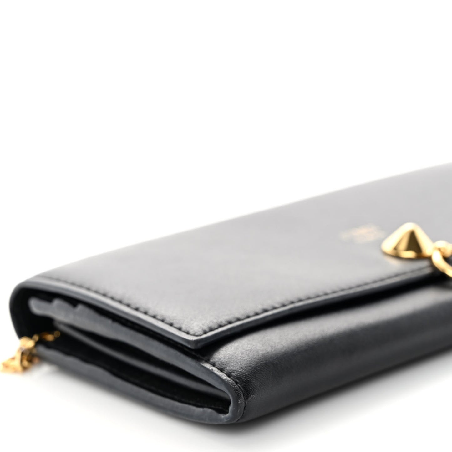 Vitello Liberty Century Lucido By The Way Continental Wallet On Chain Black