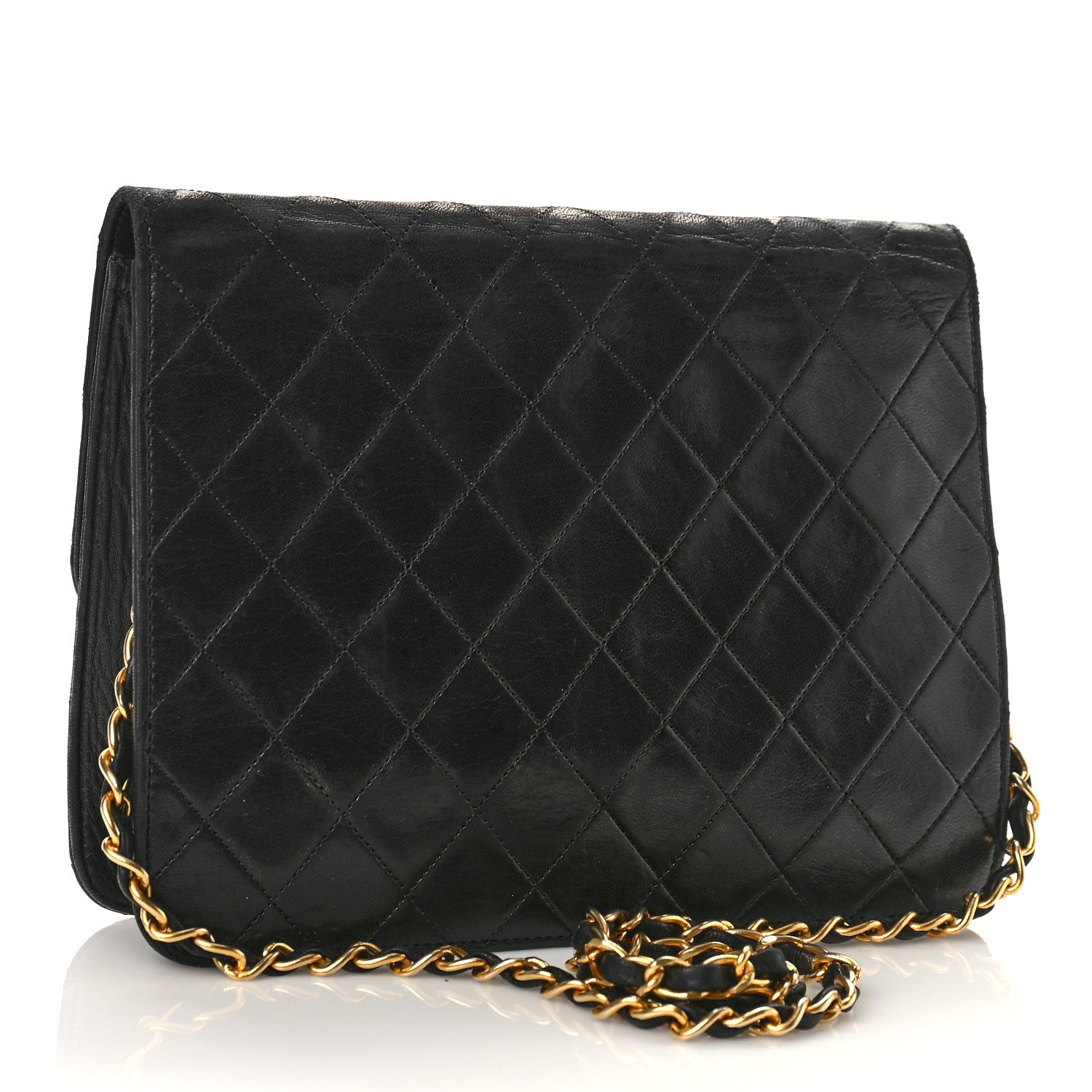 Chanel Lambskin Quilted Small Single Flap Bag Black 3 of 14