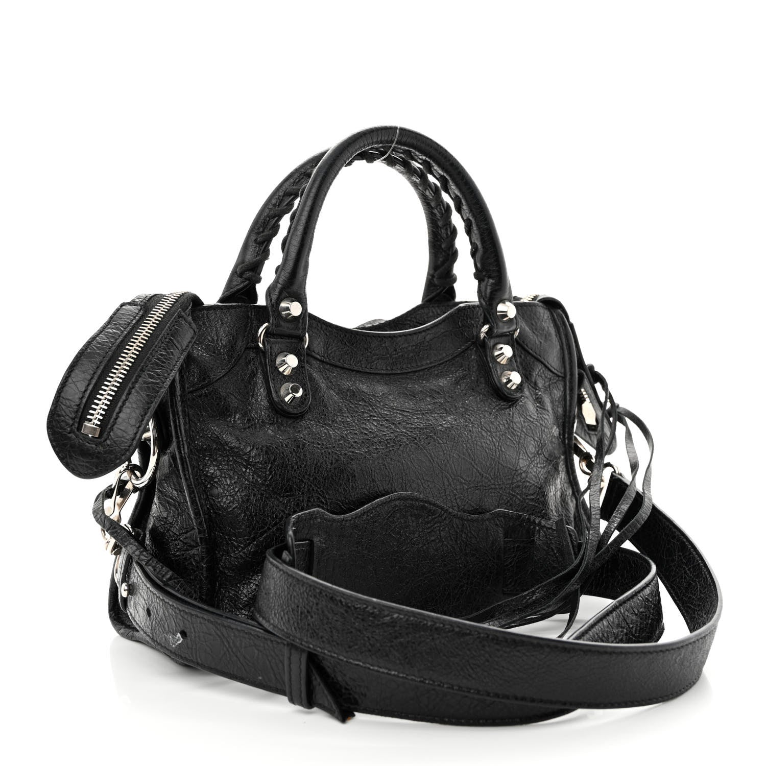 Balenciaga Agneau Classic Silver Hardware Mini City Black 3 of 11