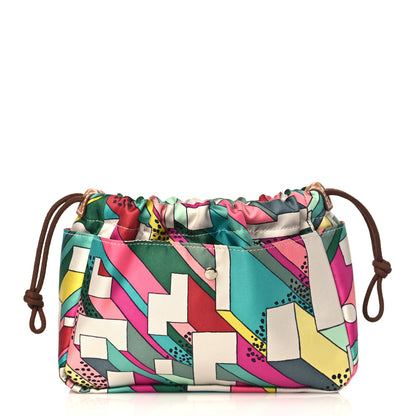 Hermes Silk On A Summer Day Fourbi 20 PM Pouch Tosca Bleu Paon 1 of 10