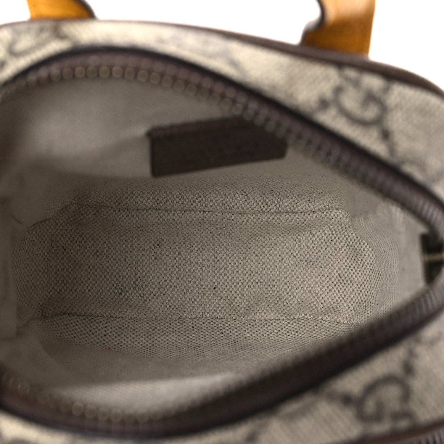 Gucci GG Supreme Monogram Mini Neo Vintage Double Zip Messenger Bag Beige New Acero Crop 5 of 10