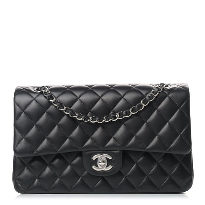 Chanel Lambskin Quilted Medium Double Flap Black 1 of 11