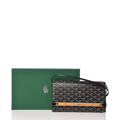 Goyard Goyardine Monte Carlo Bois Clutch With Strap Black 7 of 7