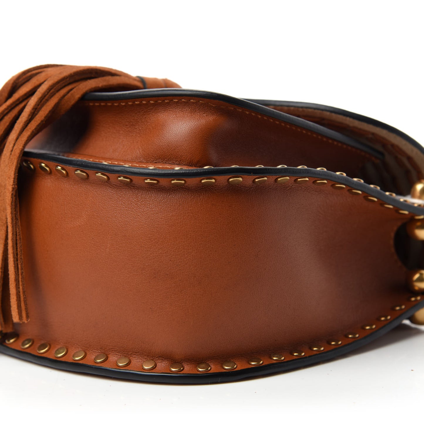 Calfskin Braided Mini Hudson Shoulder Bag Caramel