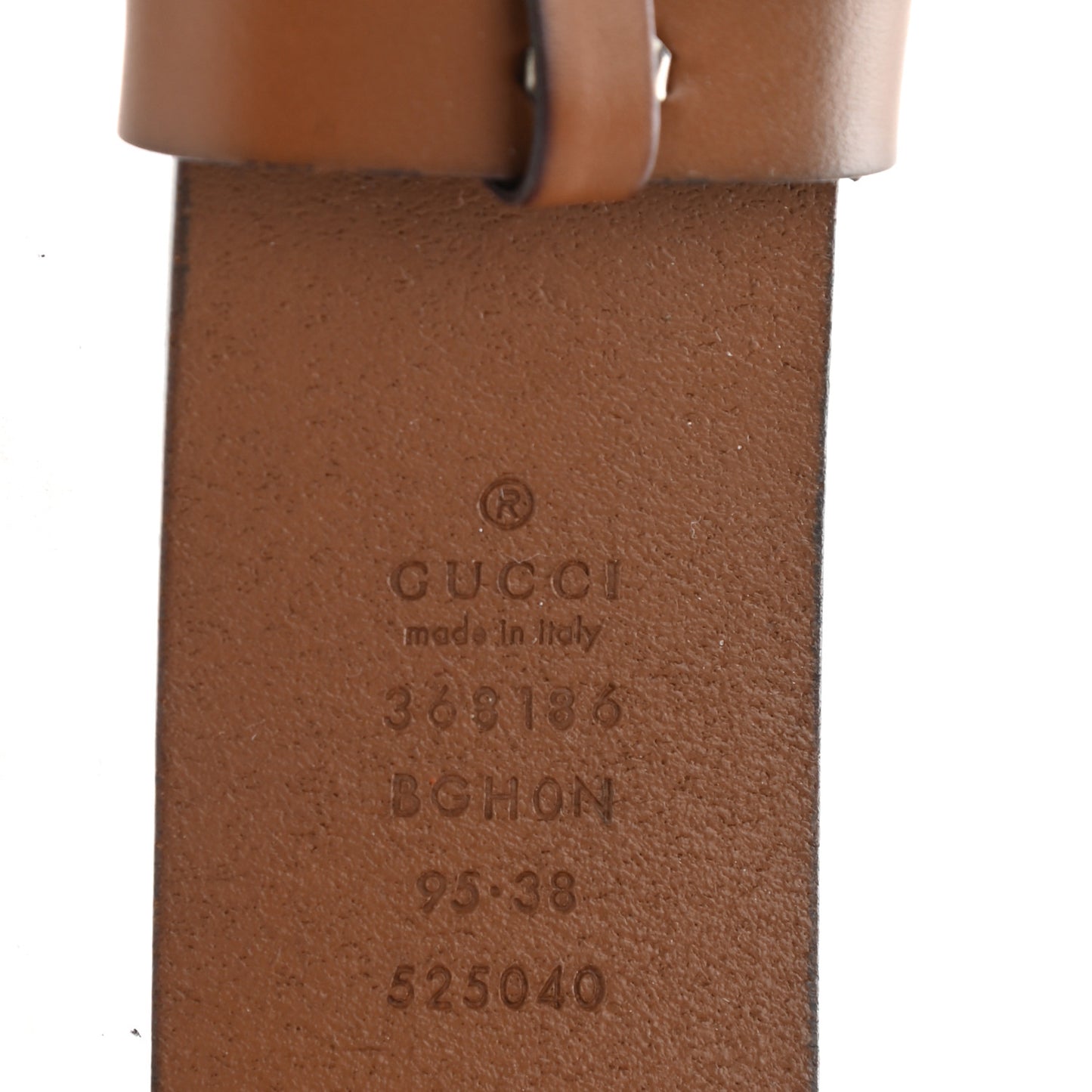 Selleria Calfskin Nickel Interlocking G 37mm Belt 95 38 Cuir