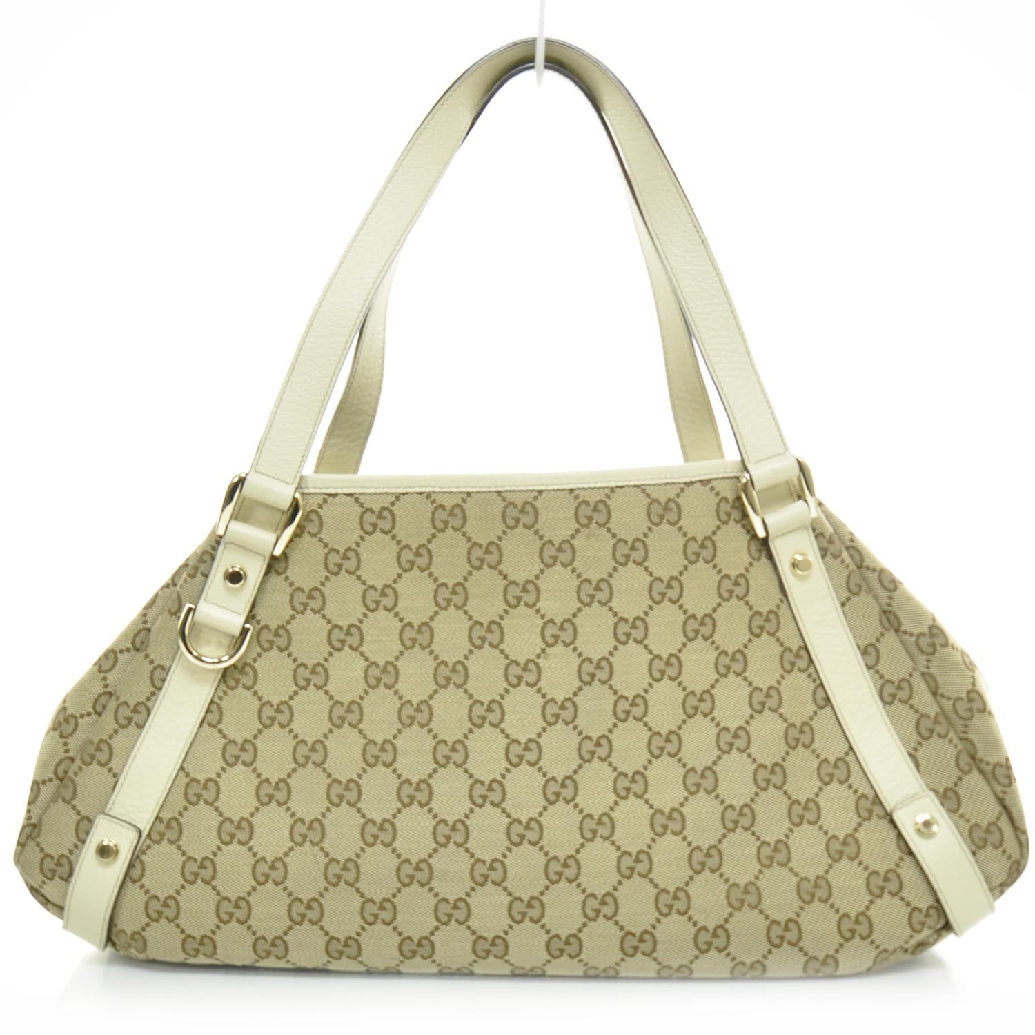 Gucci Monogram Medium Abbey Shoulder Bag Off White 1 of 3