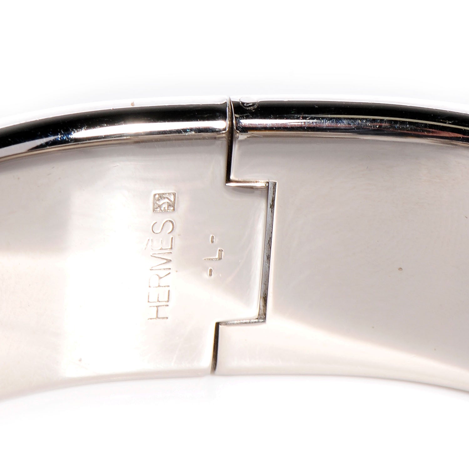 Hermes Enamel Clic Clac H Wide Bracelet PM Chartreuse 4 of 4