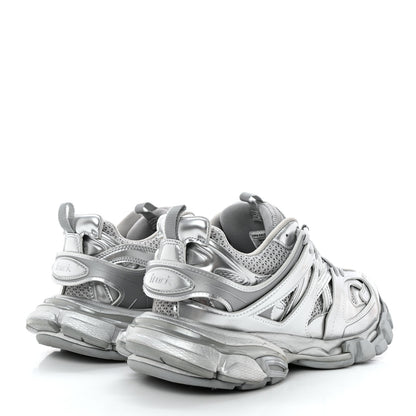 Balenciaga Mesh Nylon Mens Track Sneakers 40 Silver 4 of 13