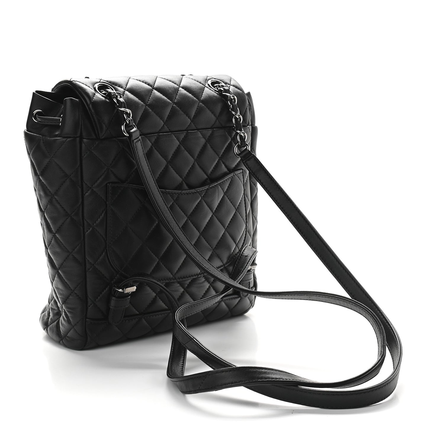 Calfskin Quilted Small Urban Spirit Backpack Black