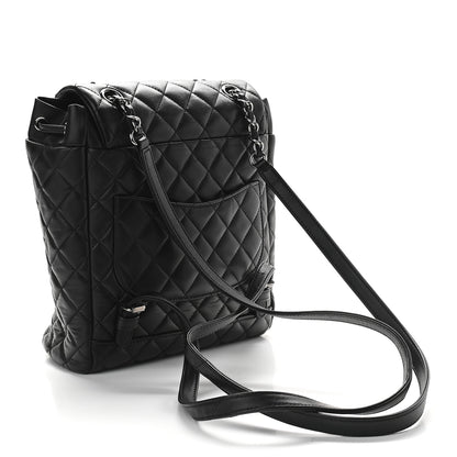 Chanel Calfskin Quilted Small Urban Spirit Backpack Black 3 of 9