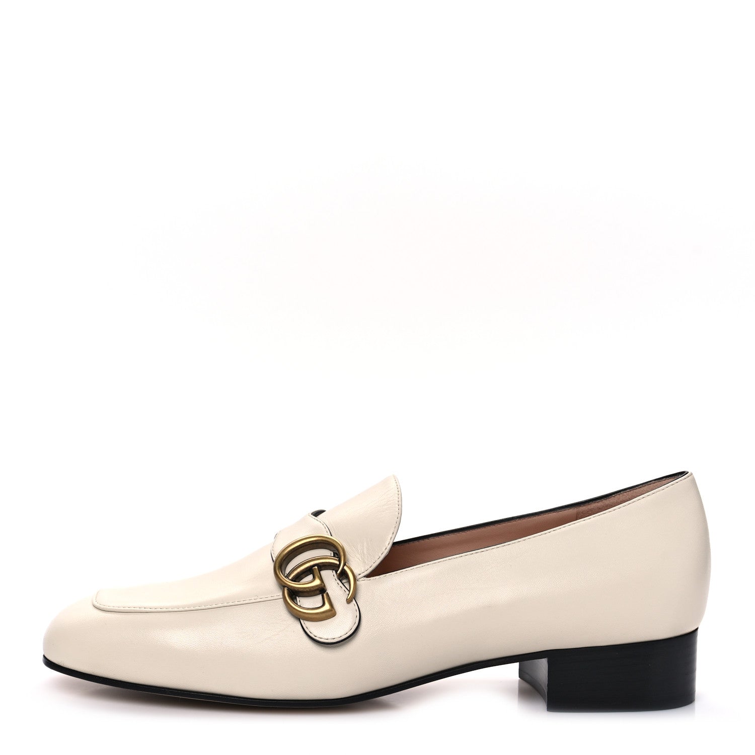 Gucci Malaga Kid Womens GG Marmont Loafers 41 Mystic White 1 of 9