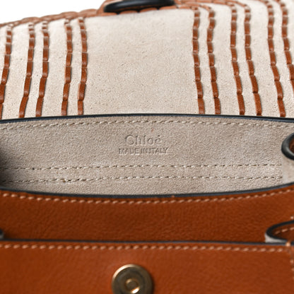 Chloe Calfskin Braided Mini Hudson Shoulder Bag Caramel 5 of 11