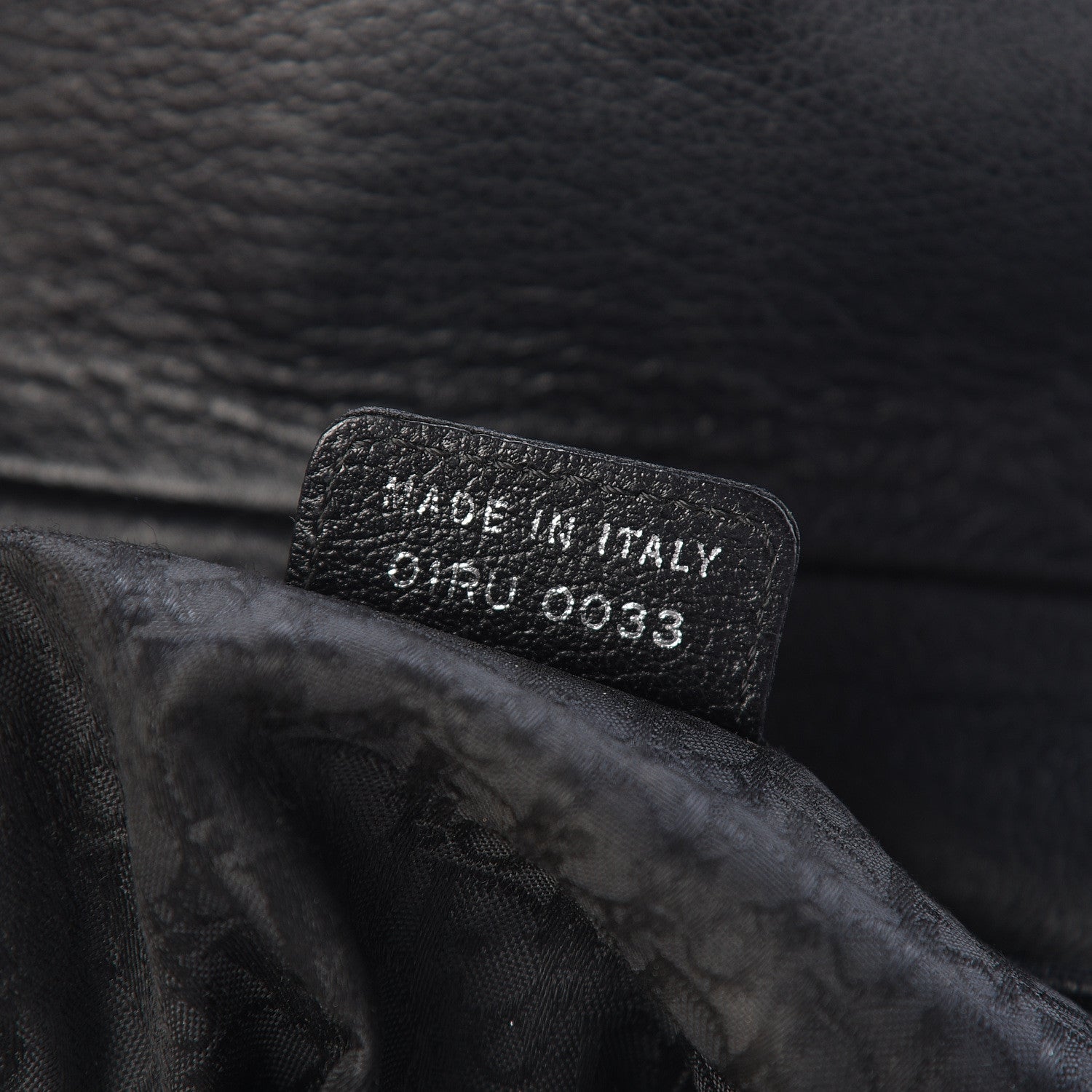 Christian Dior Calfskin Saddle Bag Black 7 of 10
