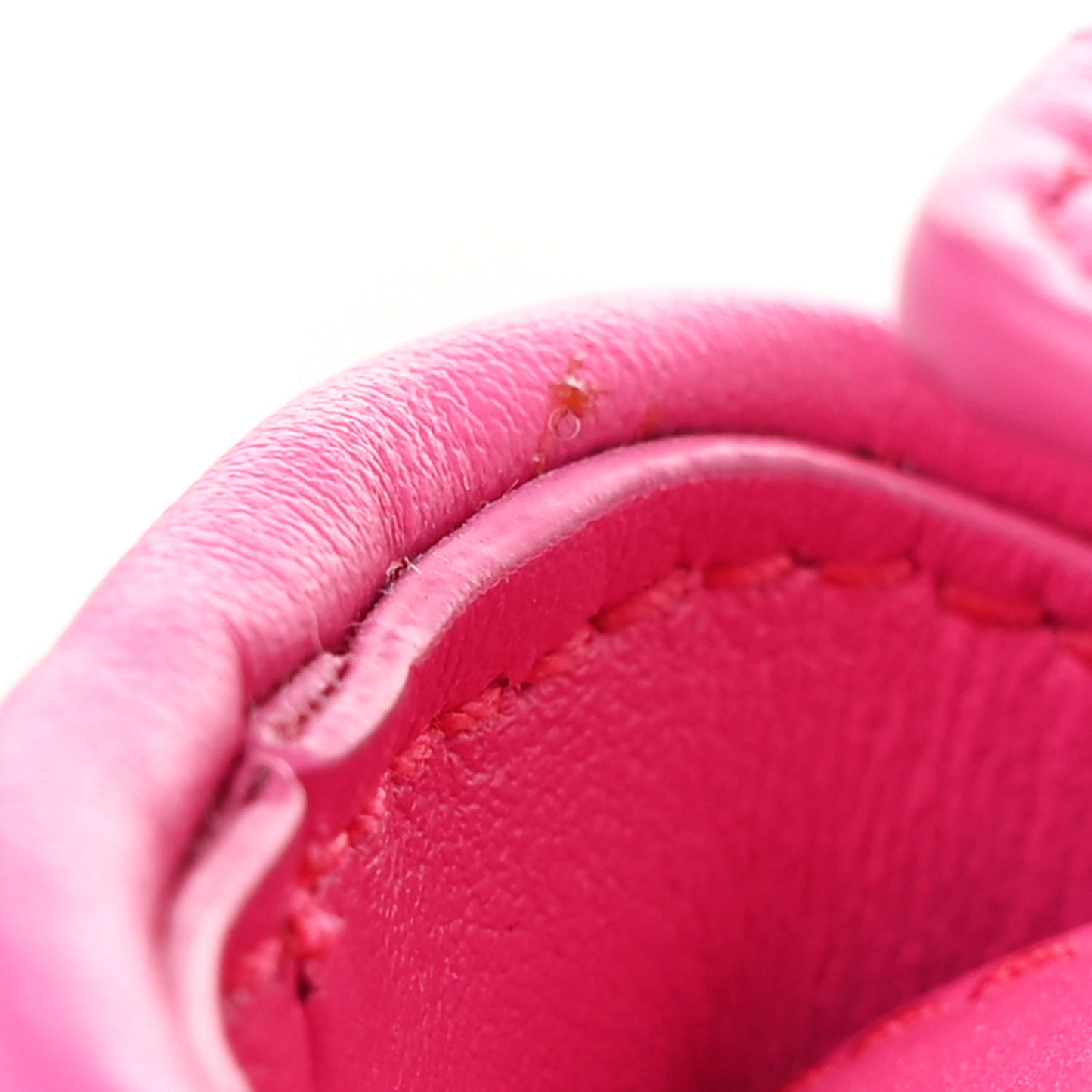 Calfskin Intreccio Trifolio Shoulder Bag Hot Pink
