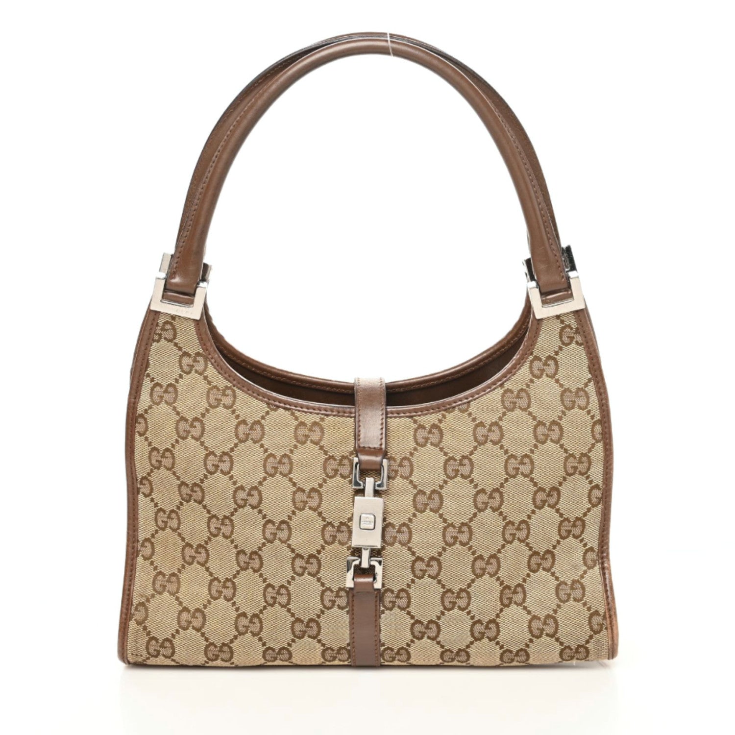 Gucci Monogram Small Bardot Brown 1 of 9