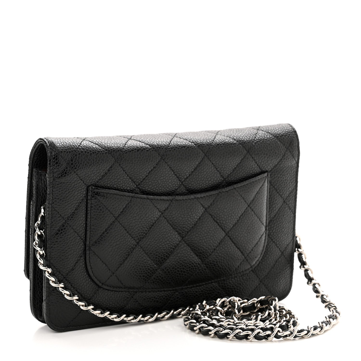 Chanel Caviar Quilted Wallet On Chain WOC Black 3 of 12