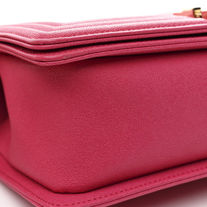 Chanel Caviar Quilted Medium Boy Flap Pink 11 of 12