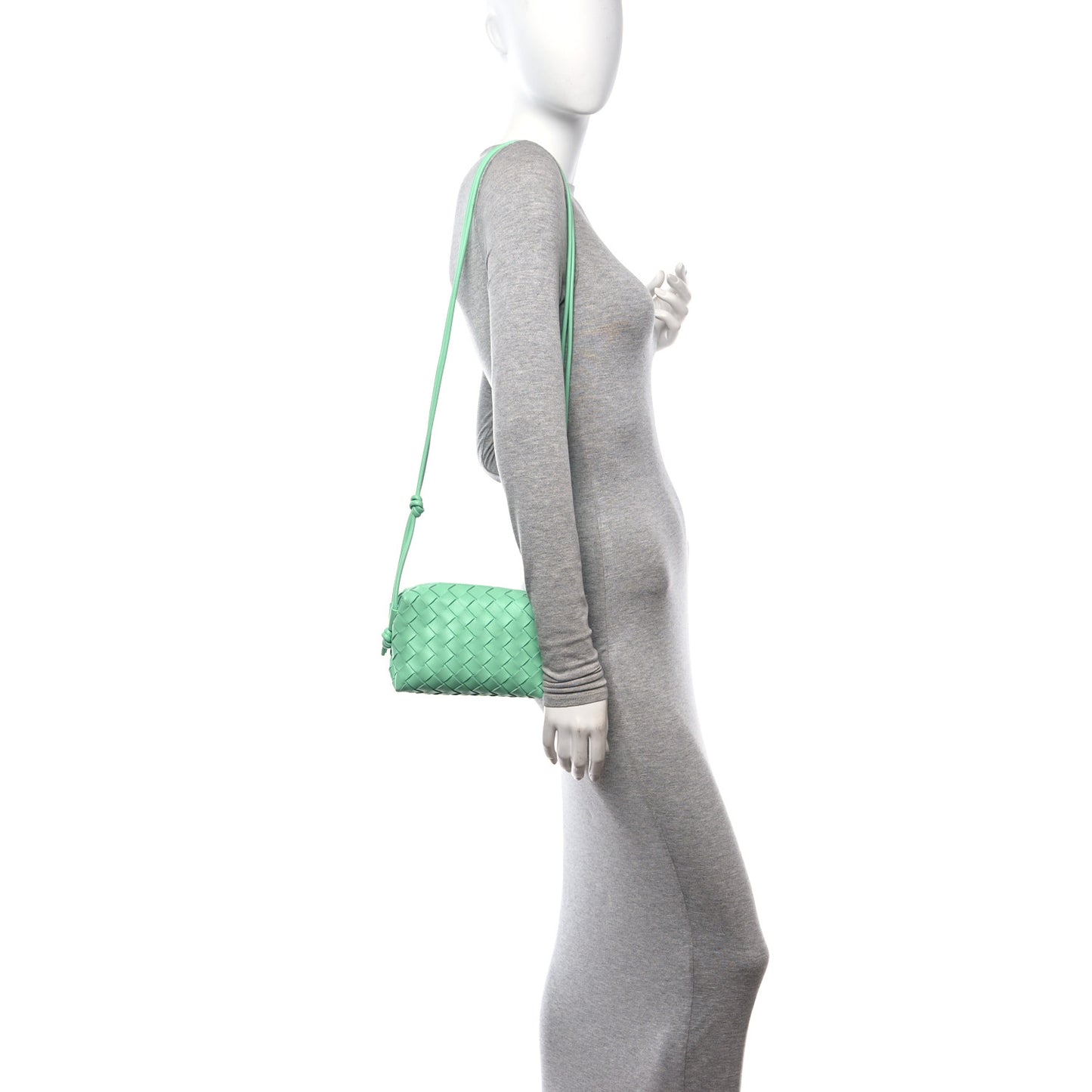 Nappa Intrecciato Mini Loop Camera Bag Siren