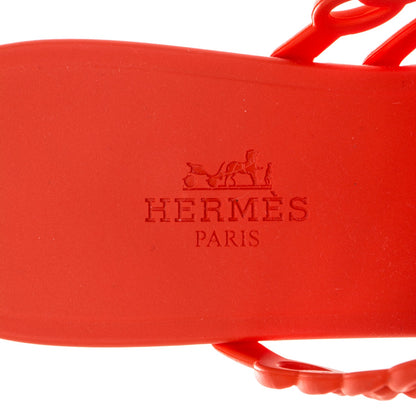 Hermes Chaine d'Ancre Nude Sandals 38 Pavot 6 of 7