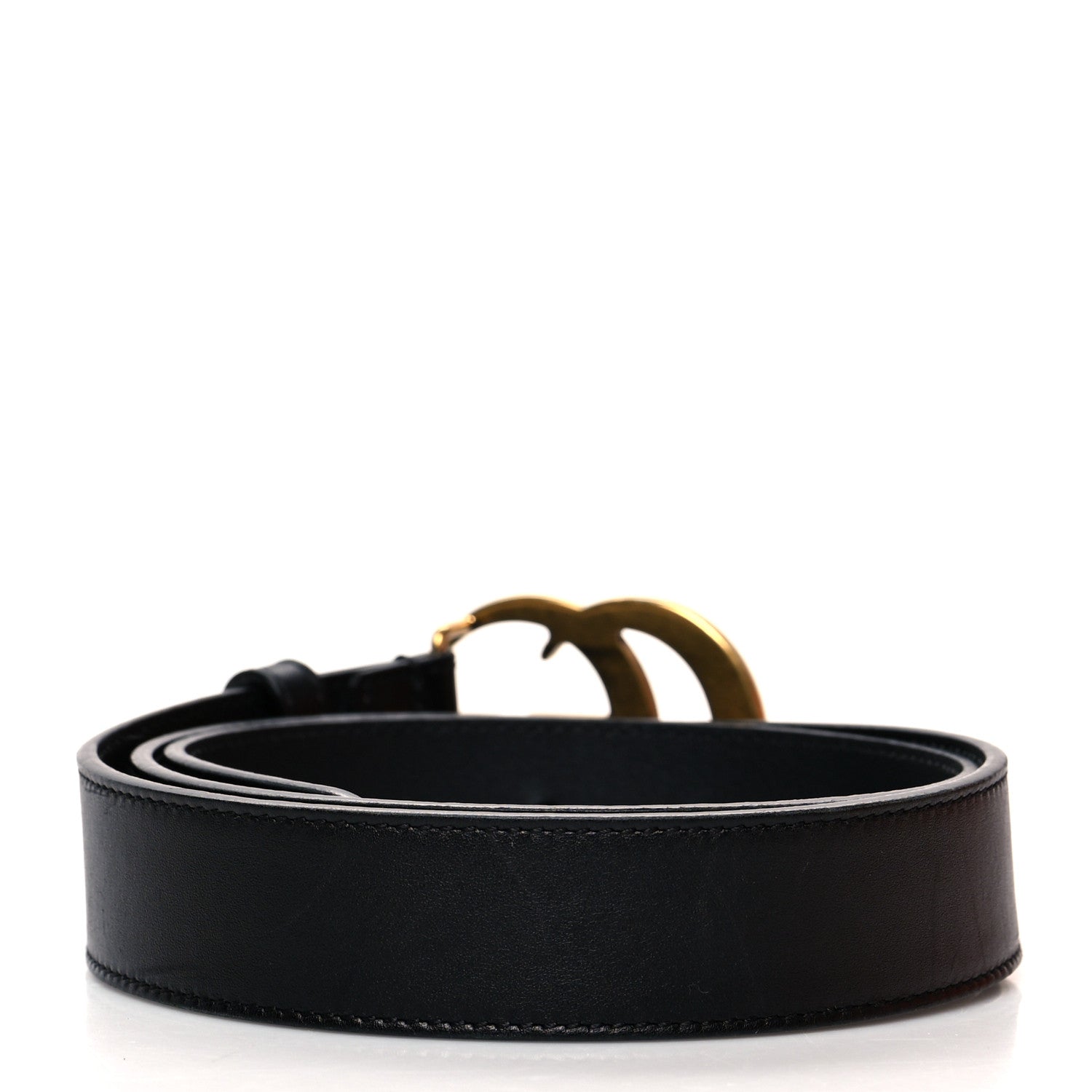 Gucci Calfskin Double G 30mm Belt 80 32 Black 2 of 5