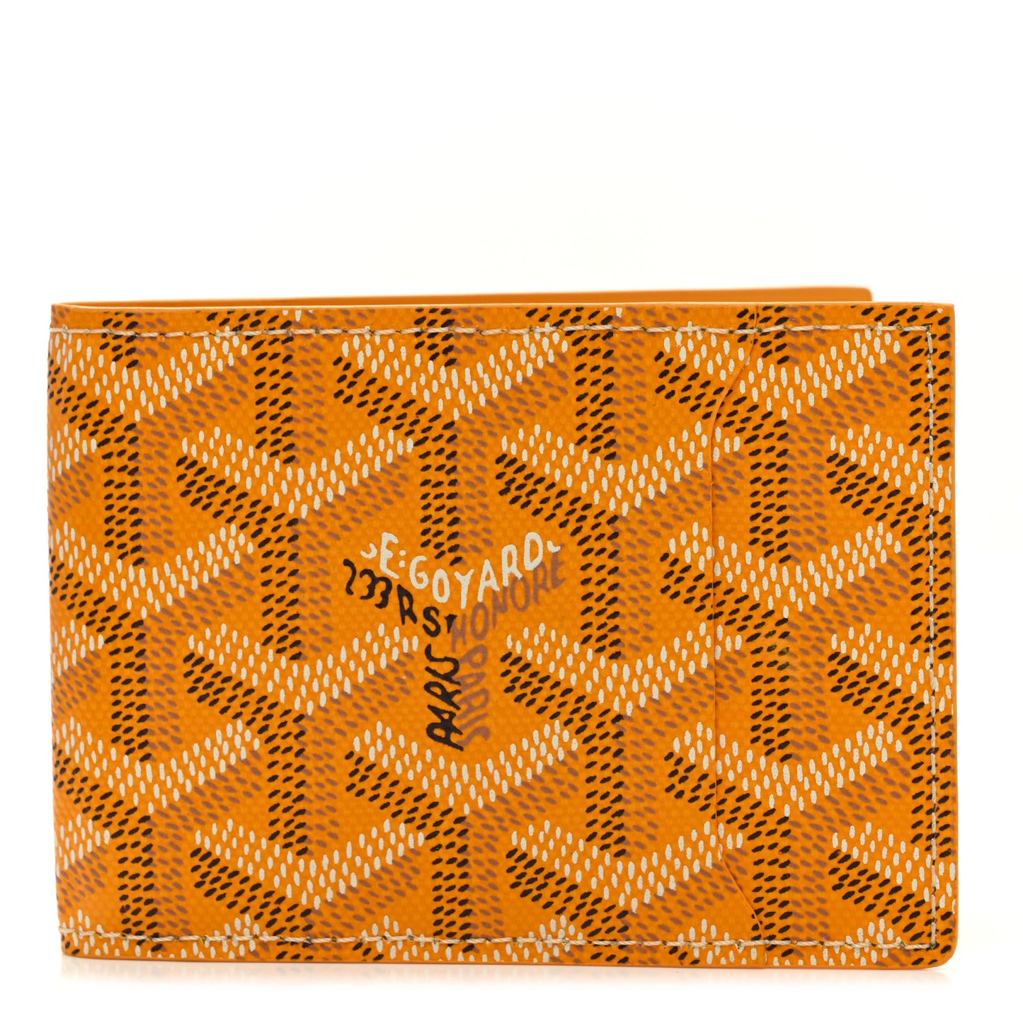 Goyardine Bi-Fold Victoire PM Wallet Yellow