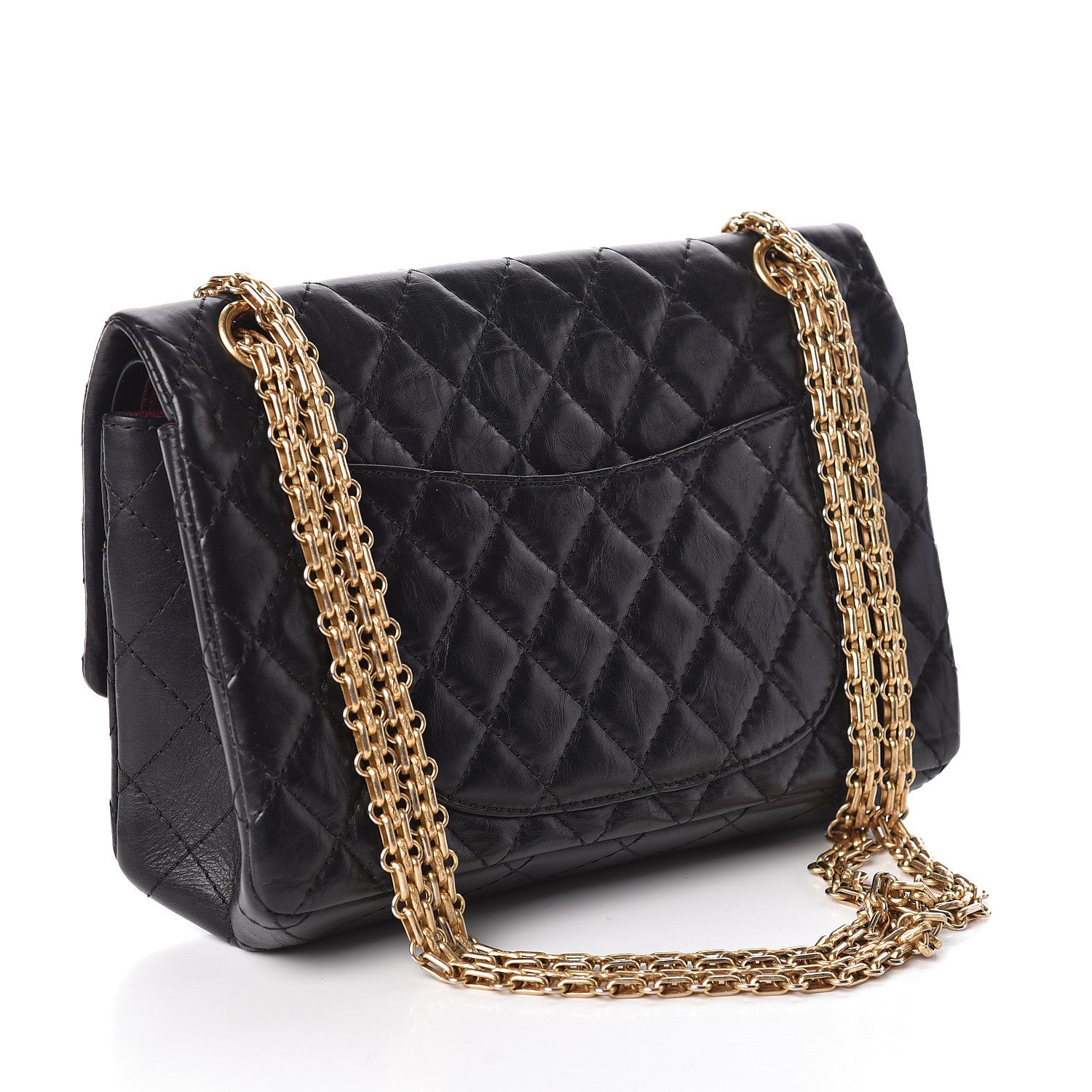 Chanel Aged Calfskin Quilted 2.55 Reissue 225 Flap Black 3 of 10
