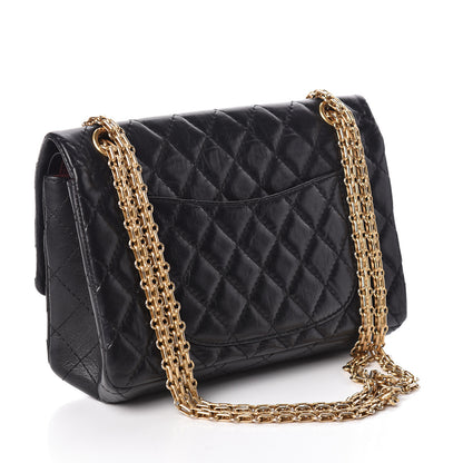 Chanel Aged Calfskin Quilted 2.55 Reissue 225 Flap Black 3 of 10