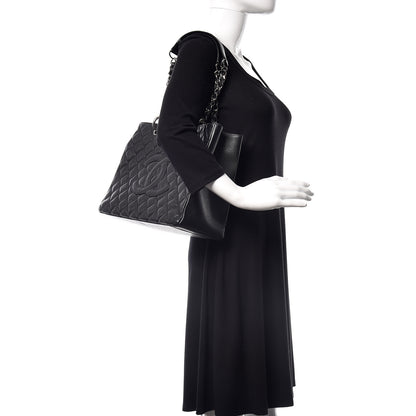 Chanel Caviar Quilted Grand Shopping Tote GST Black 2 of 9
