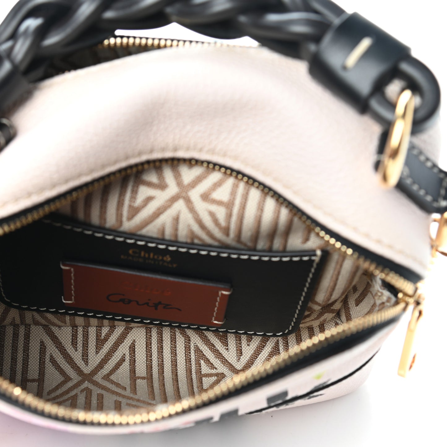 Corita Kent Print Grained Calfskin Mini Daria Bag