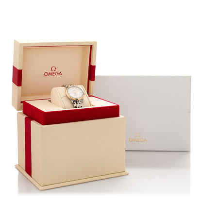 Omega Stainless Steel 18K Red Gold Mother of Pearl 27mm De Ville Prestige Quartz Watch 424.20.27.60.52.002 5 of 5