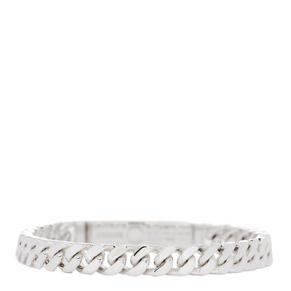 Hermes Sterling Silver TPM Kelly Gourmette Bracelet ST 3 of 5
