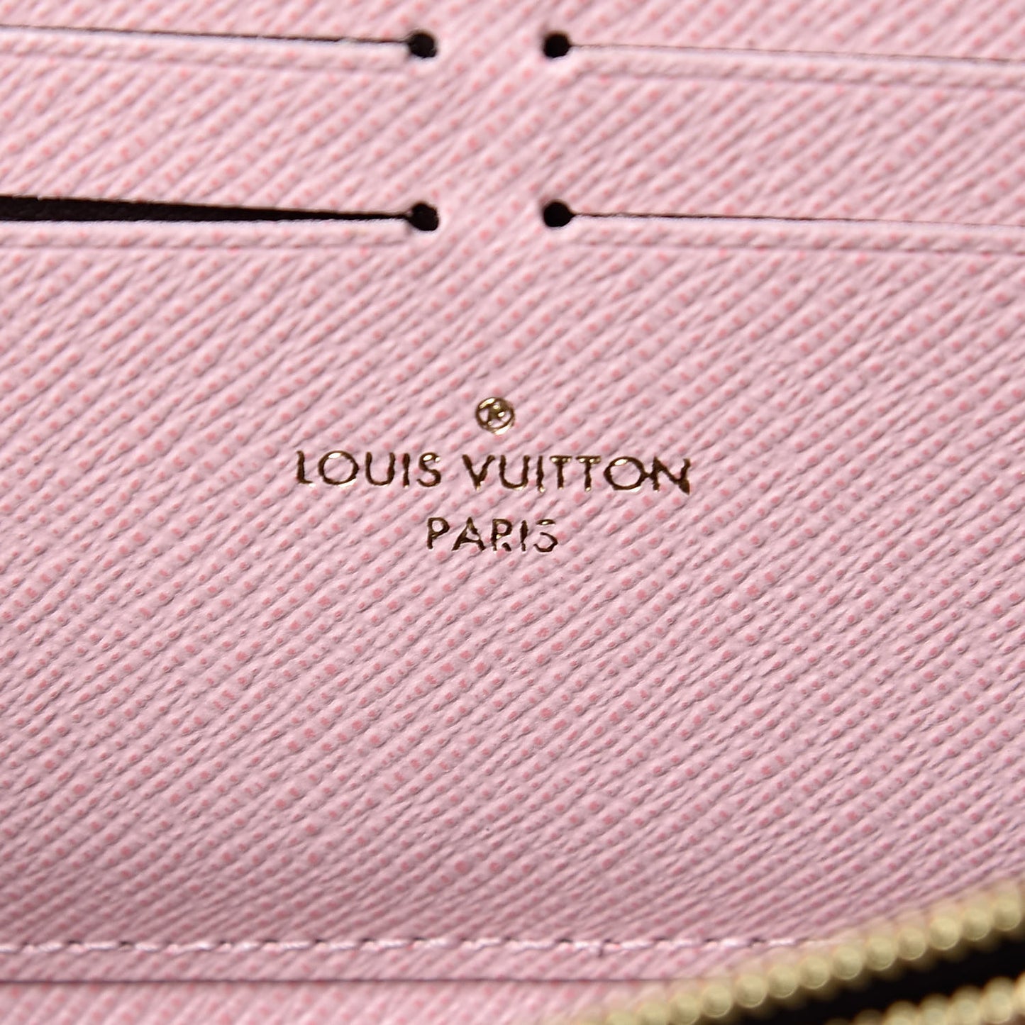 Monogram Clemence Wallet Rose Ballerine