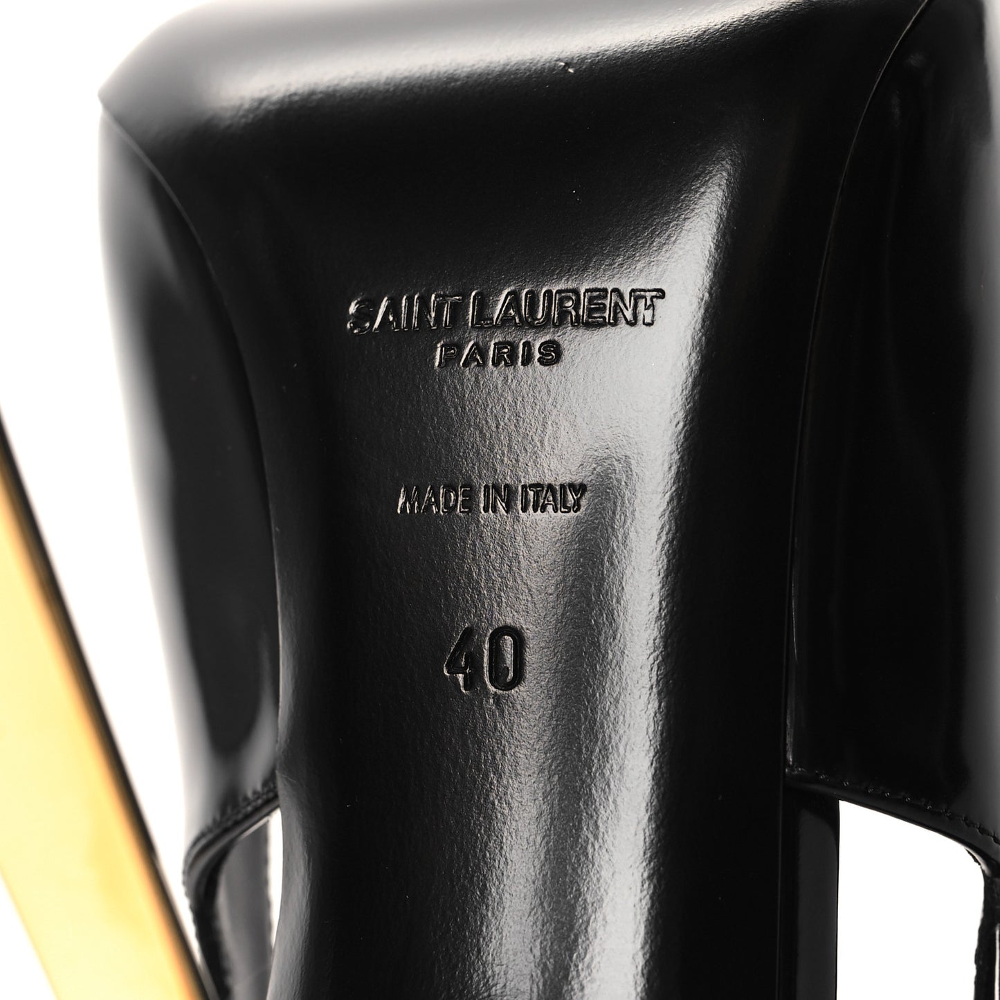 Glazed Calfskin Lee Slingback Pumps 40 Black