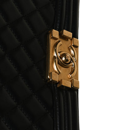 Chanel Calfskin Quilted New Medium Boy Flap Black 12 of 15
