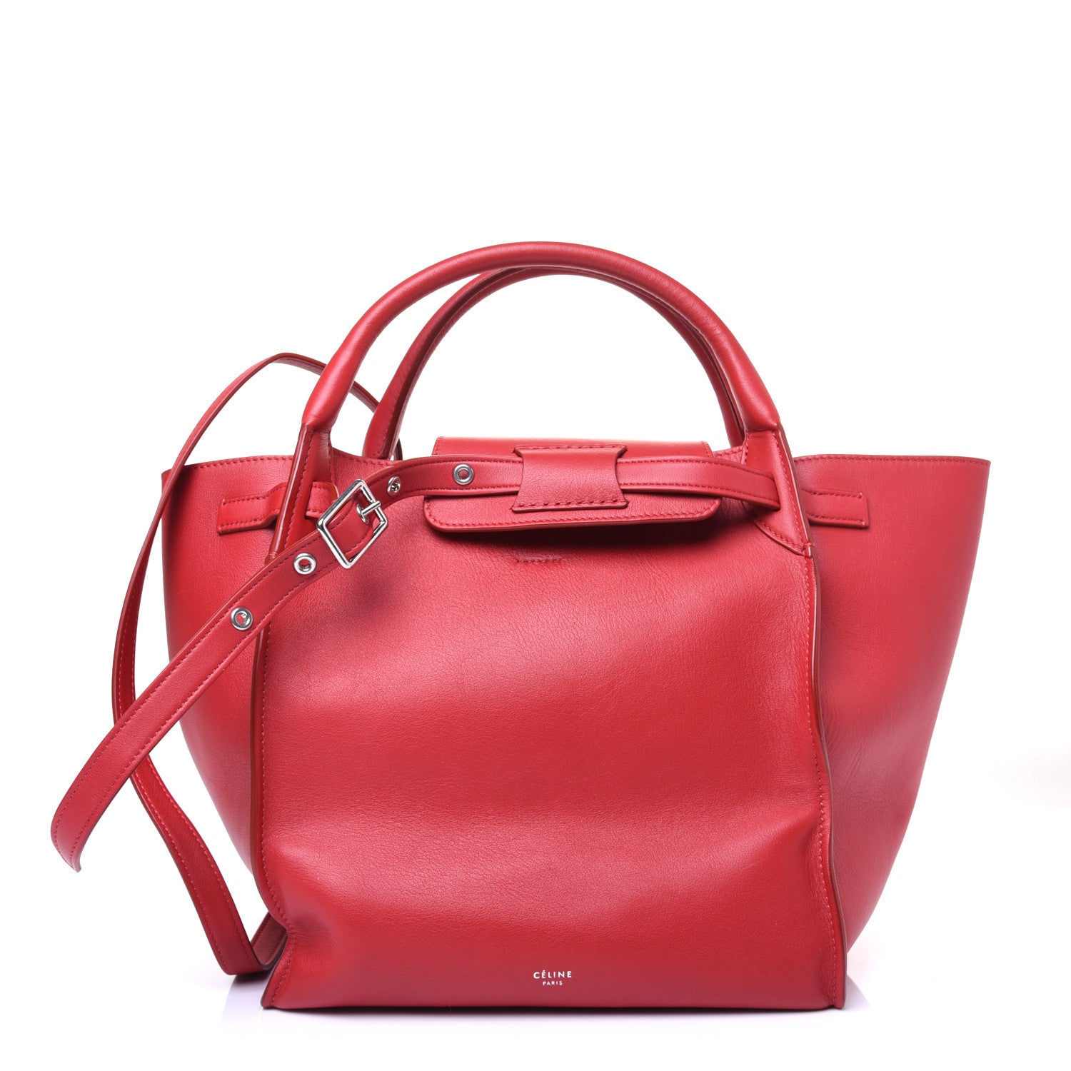 Celine Smooth Calfskin Small Big Bag Red 1 of 11