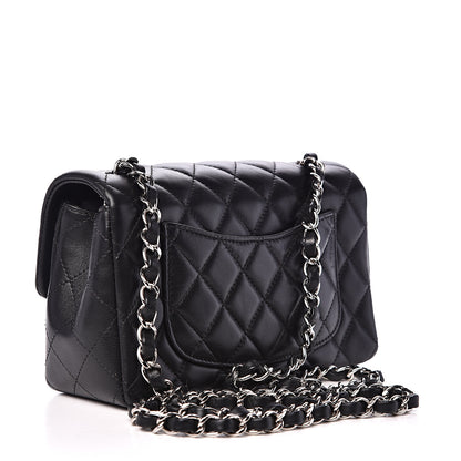 Chanel Lambskin Quilted Mini Rectangular Flap Black 2 of 12