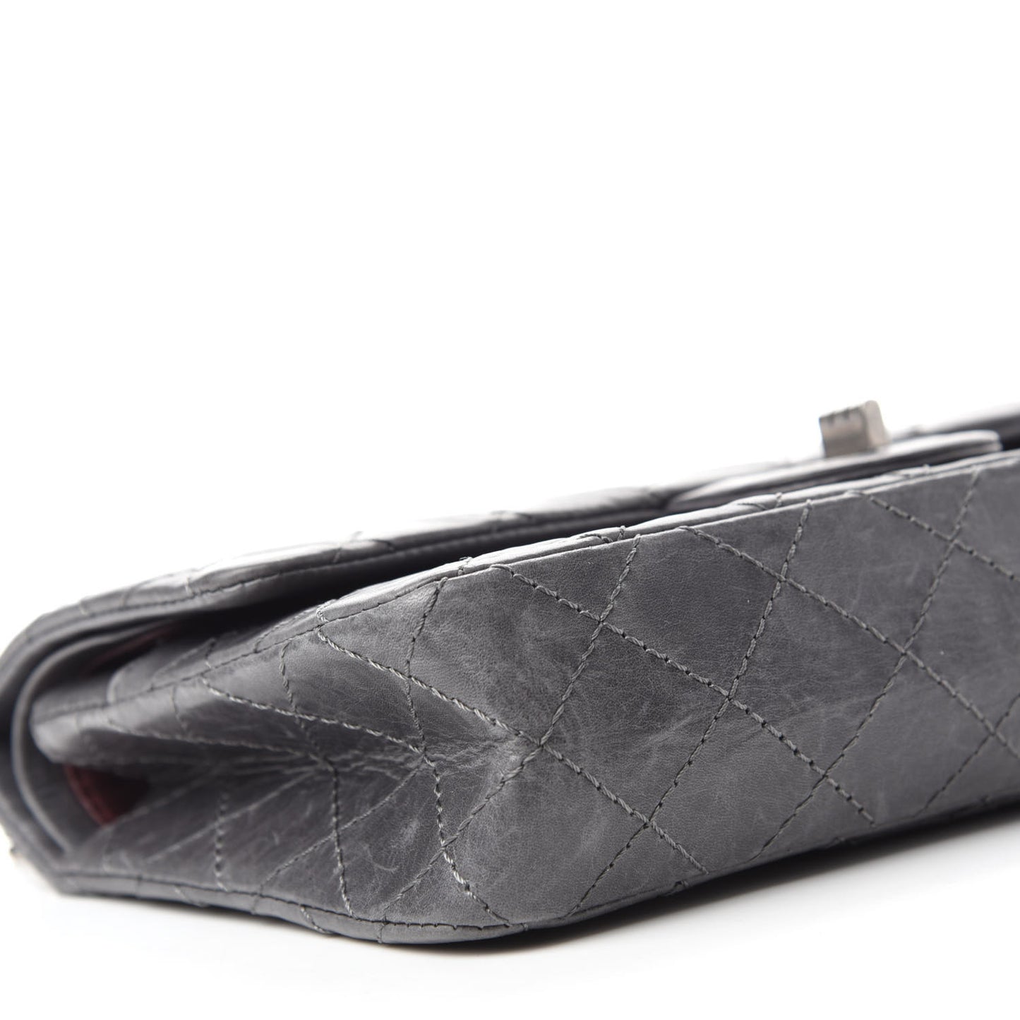 Aged Calfskin Quilted 50th Anniversary 2.55 Reissue 225 Flap Grey